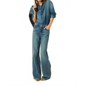 ba&sh Blue Denim Jumpsuit